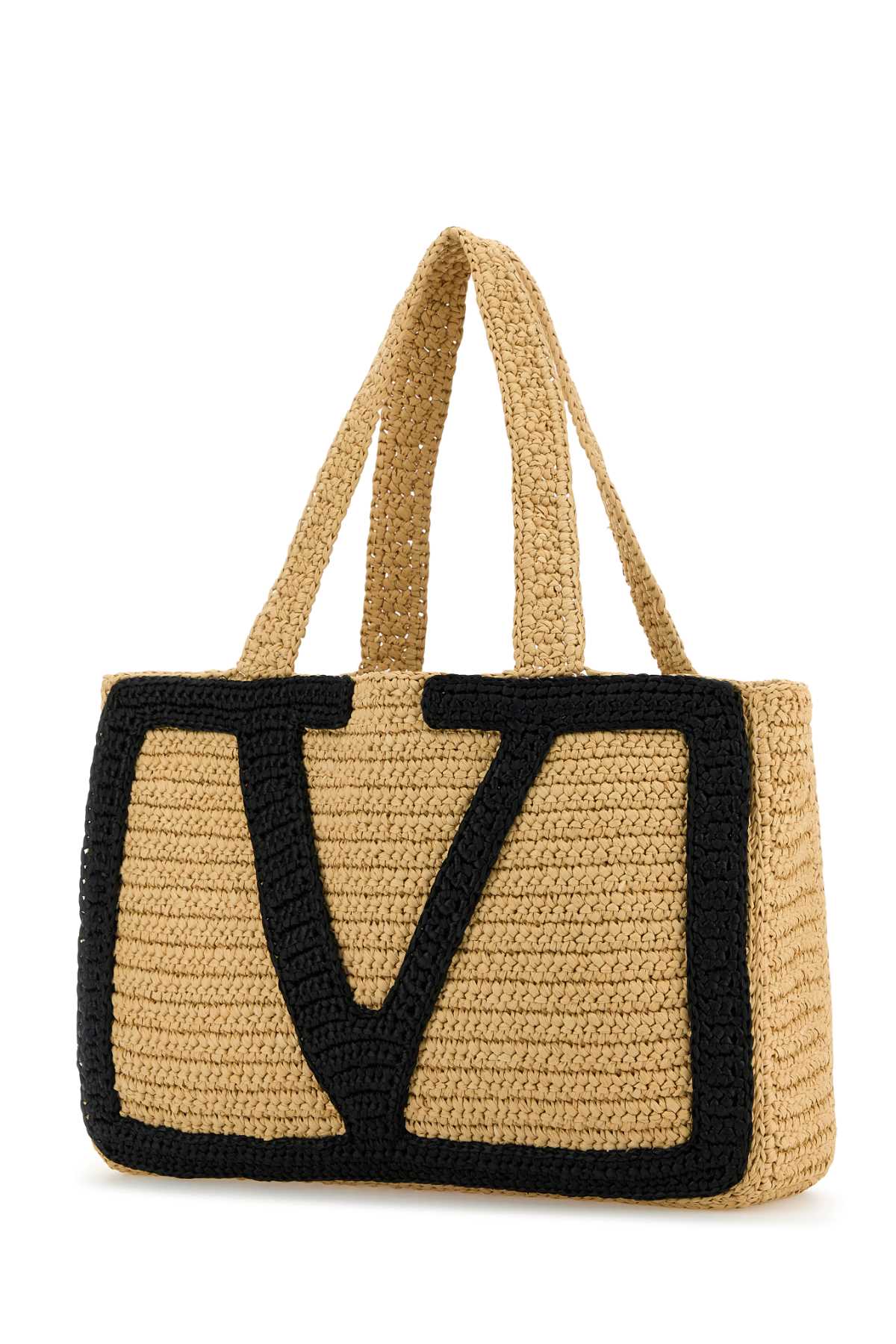VALENTINO GARAVANI Large Raffia Viva Superstar Shopping Handbag - Spacious and Stylish