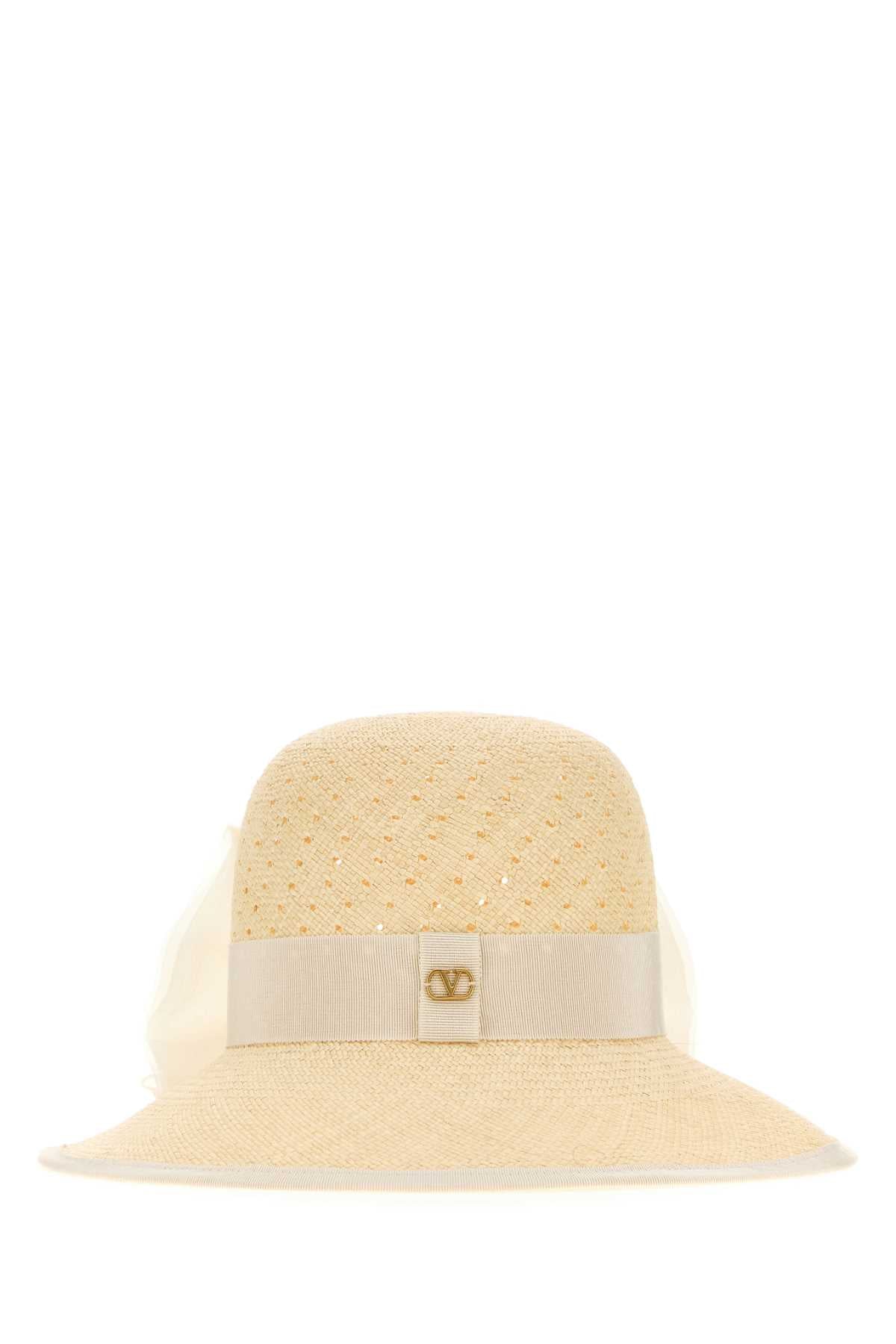 VALENTINO GARAVANI Straw VLogo Signature Hat