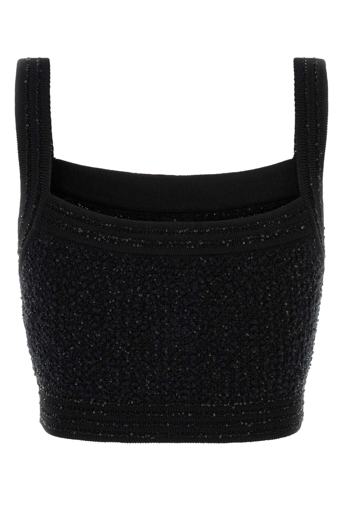 BALMAIN Stretch Boucle Loop Top for Women