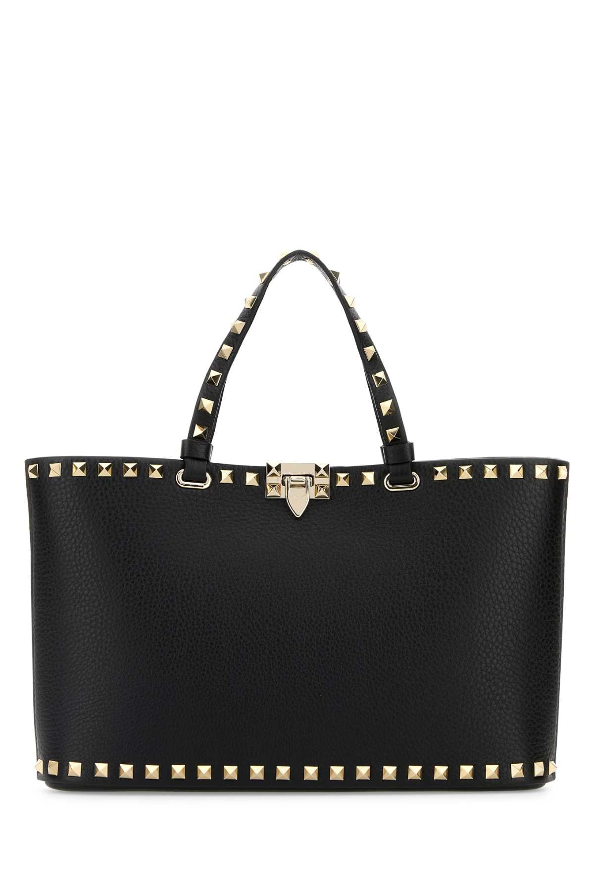VALENTINO GARAVANI Mini Leather Rockstud Handbag - 28 cm x 18.5 cm