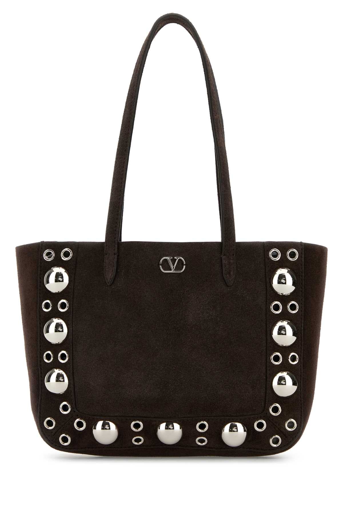 VALENTINO GARAVANI Suede Mini Shopping Handbag