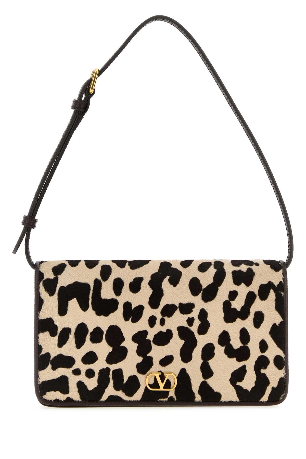 VALENTINO GARAVANI Mini Printed Leather Hair Shoulder Handbag