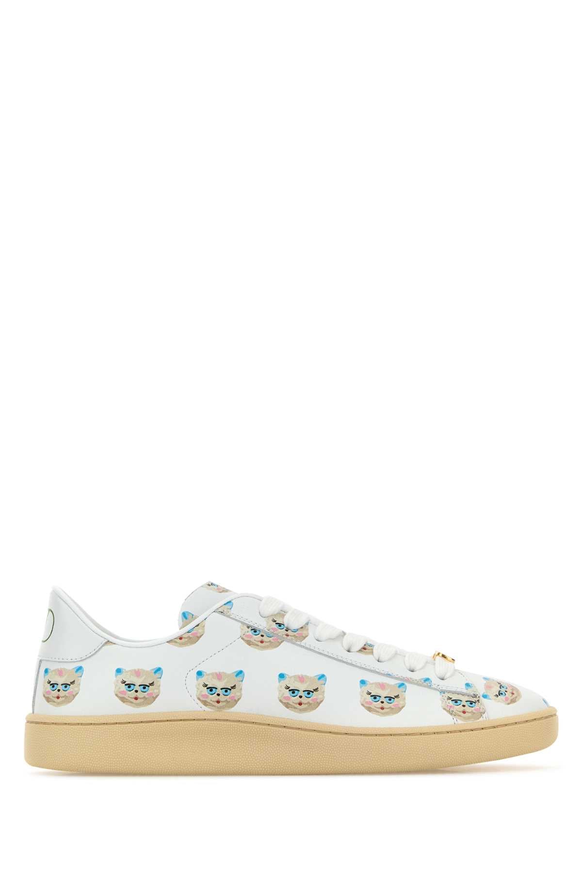 VALENTINO GARAVANI Printed Leather Royco Sneaker for Women