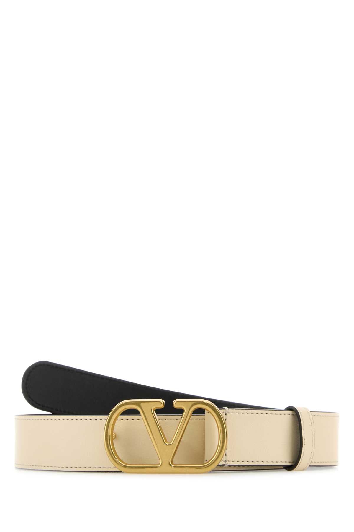 VALENTINO GARAVANI Mini Leather VLogo Belt - 3 cm Height