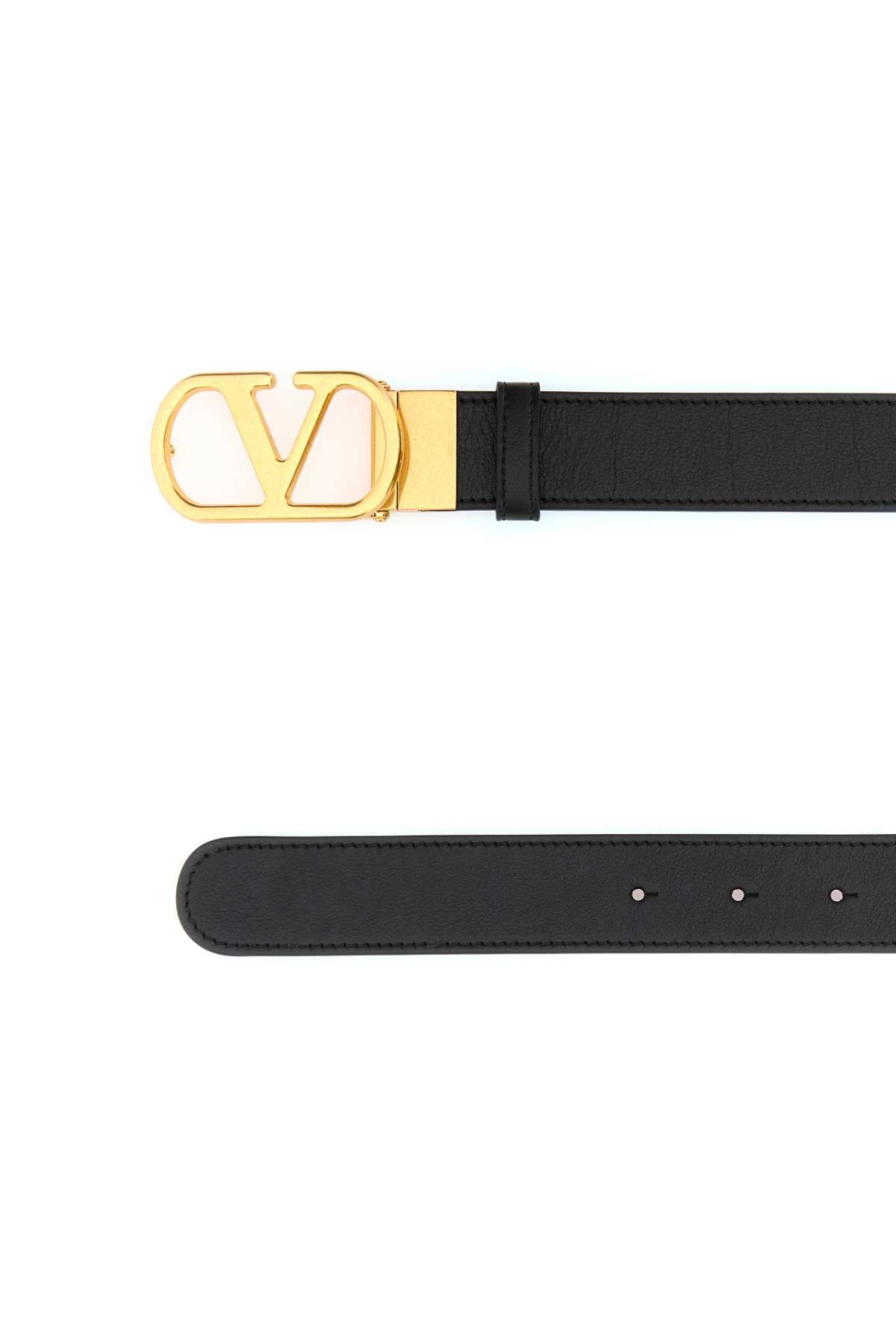 VALENTINO GARAVANI Reversible Leather Belt - 3 cm Height
