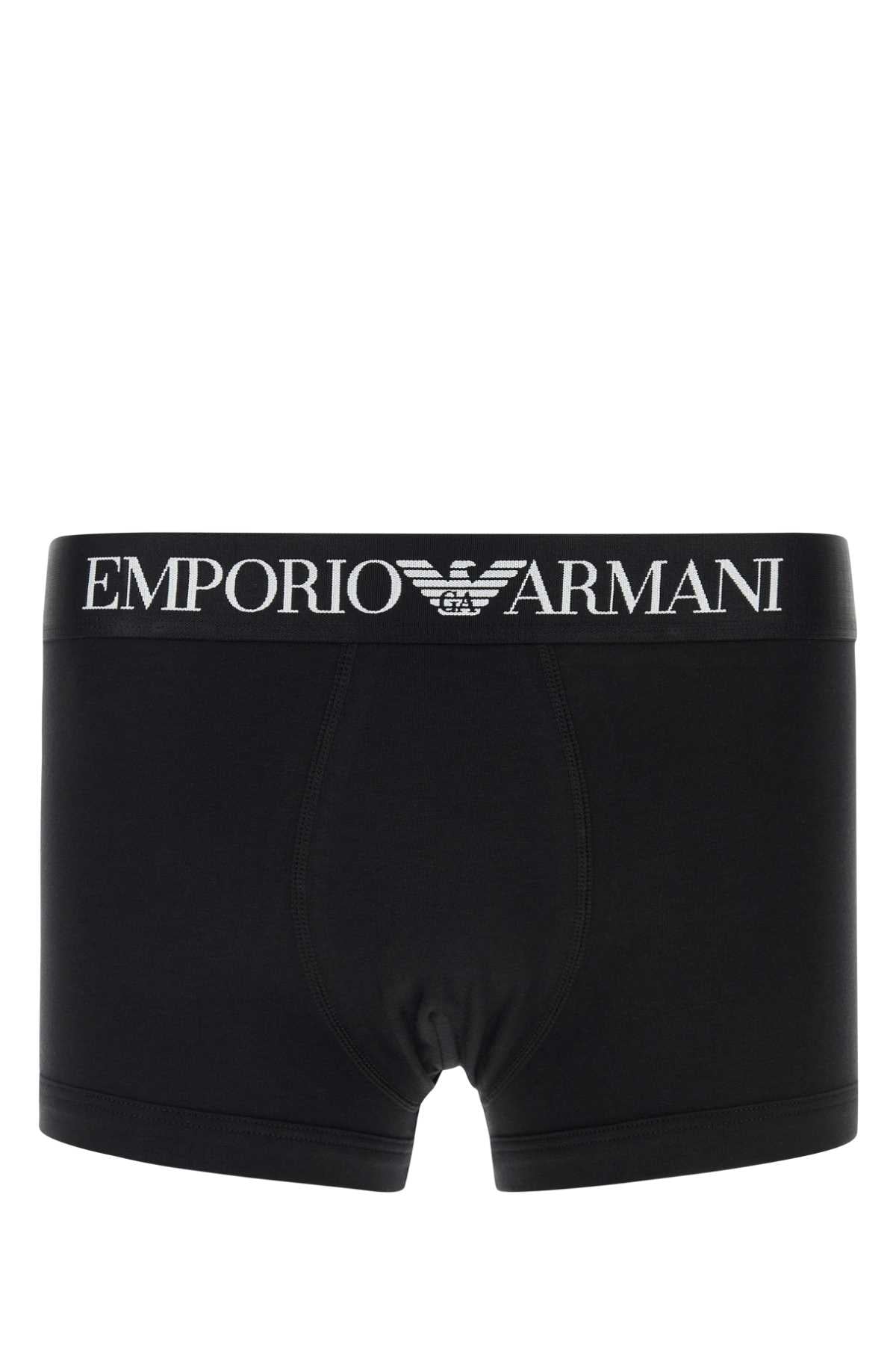 EMPORIO ARMANI Men's Stretch Cotton Boxer Briefs - Fall 2025