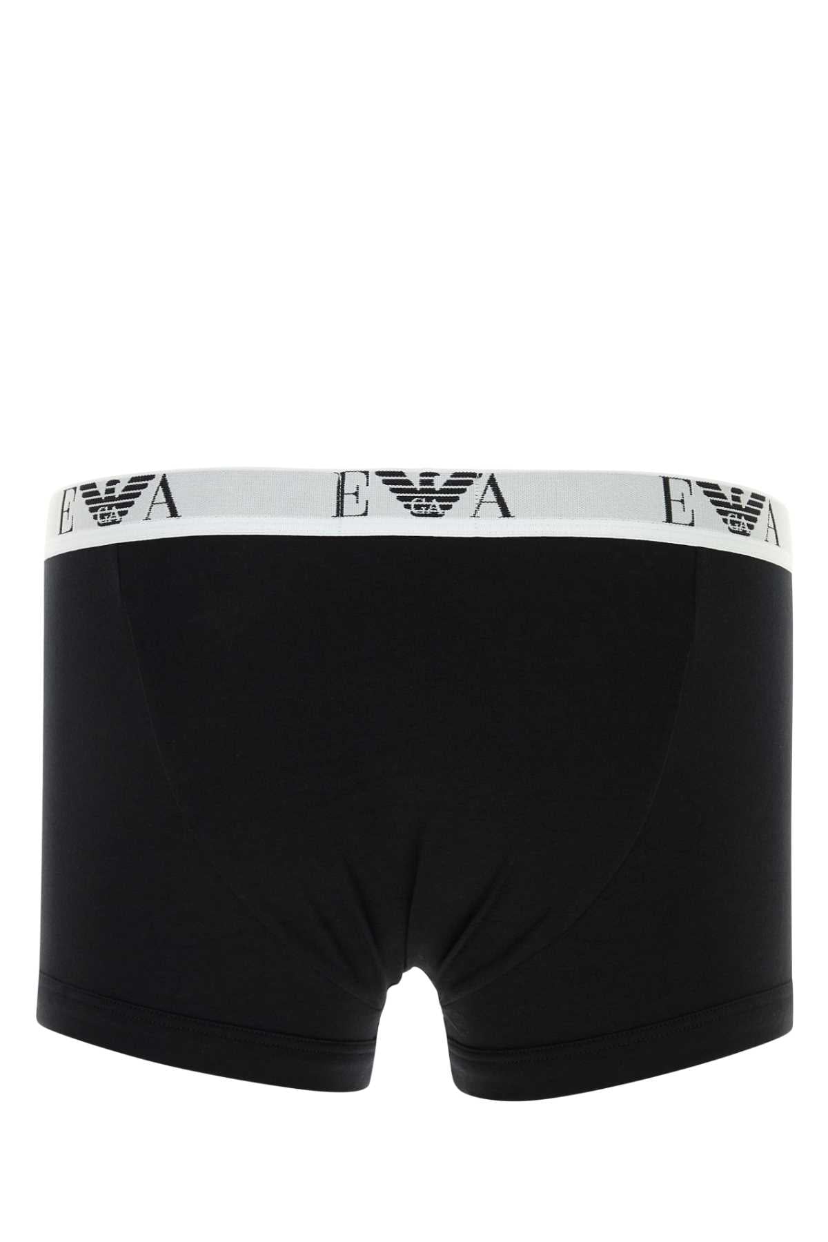 EMPORIO ARMANI Stretch Cotton Boxer Set for Men