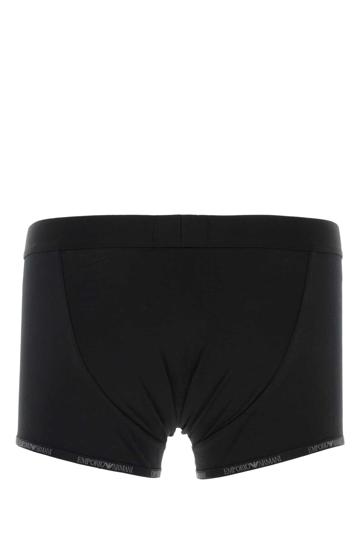 EMPORIO ARMANI Stretch Cotton Boxer Set for Men