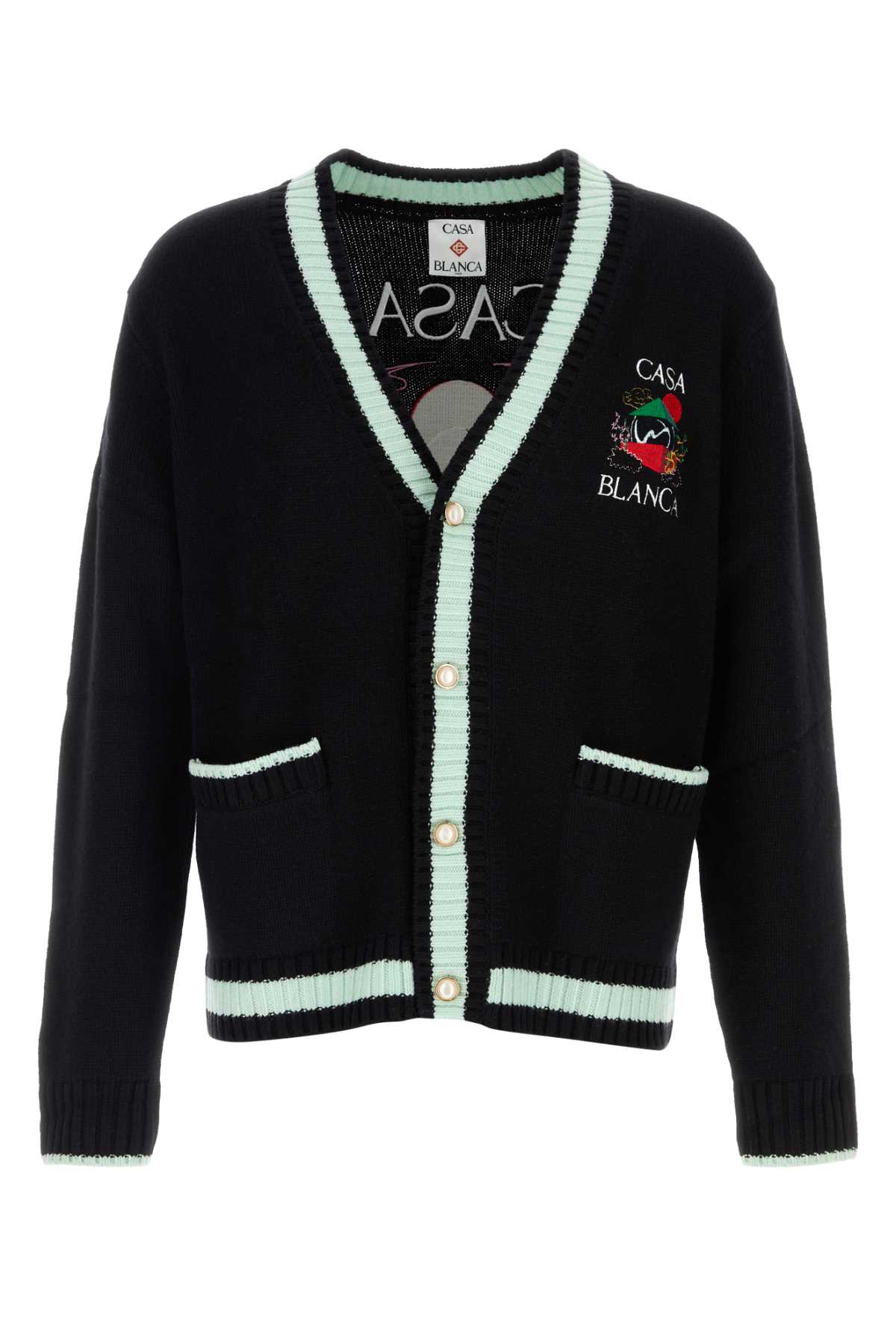 CASABLANCA Wool Blend Cardigan for Men - Perfect for the Season
