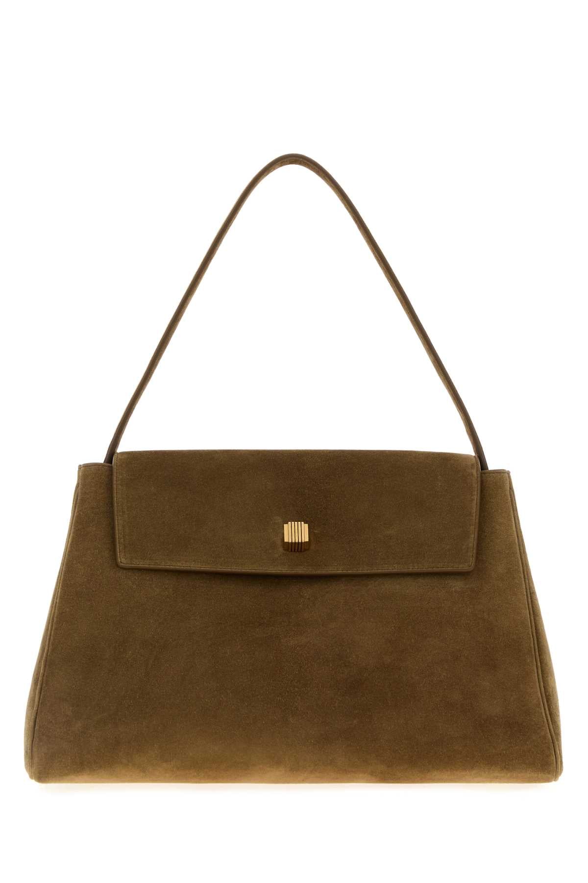 KHAITE Mini Suede Audrey Handbag - 32 cm x 19 cm x 17 cm