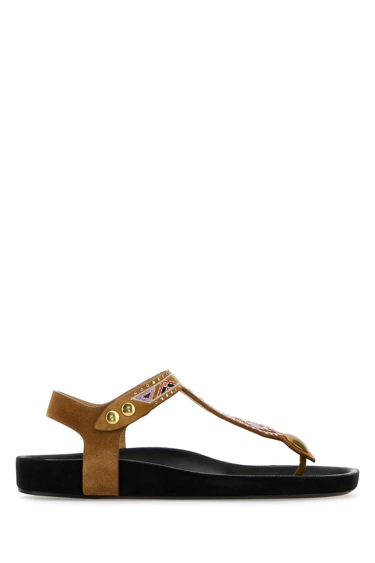 ISABEL MARANT Embellished Suede Sandals