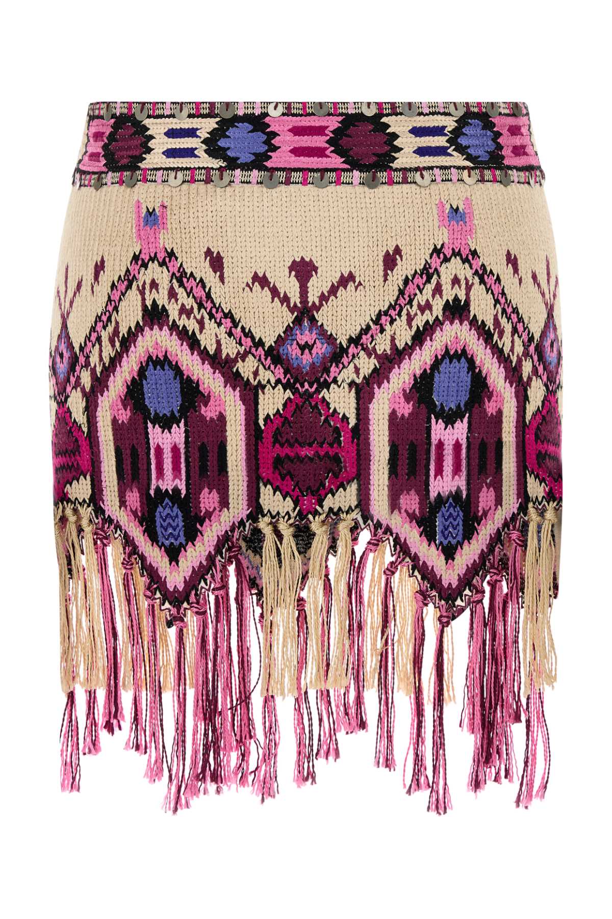ISABEL MARANT Embroidered Cotton Mini Yolana Skirt