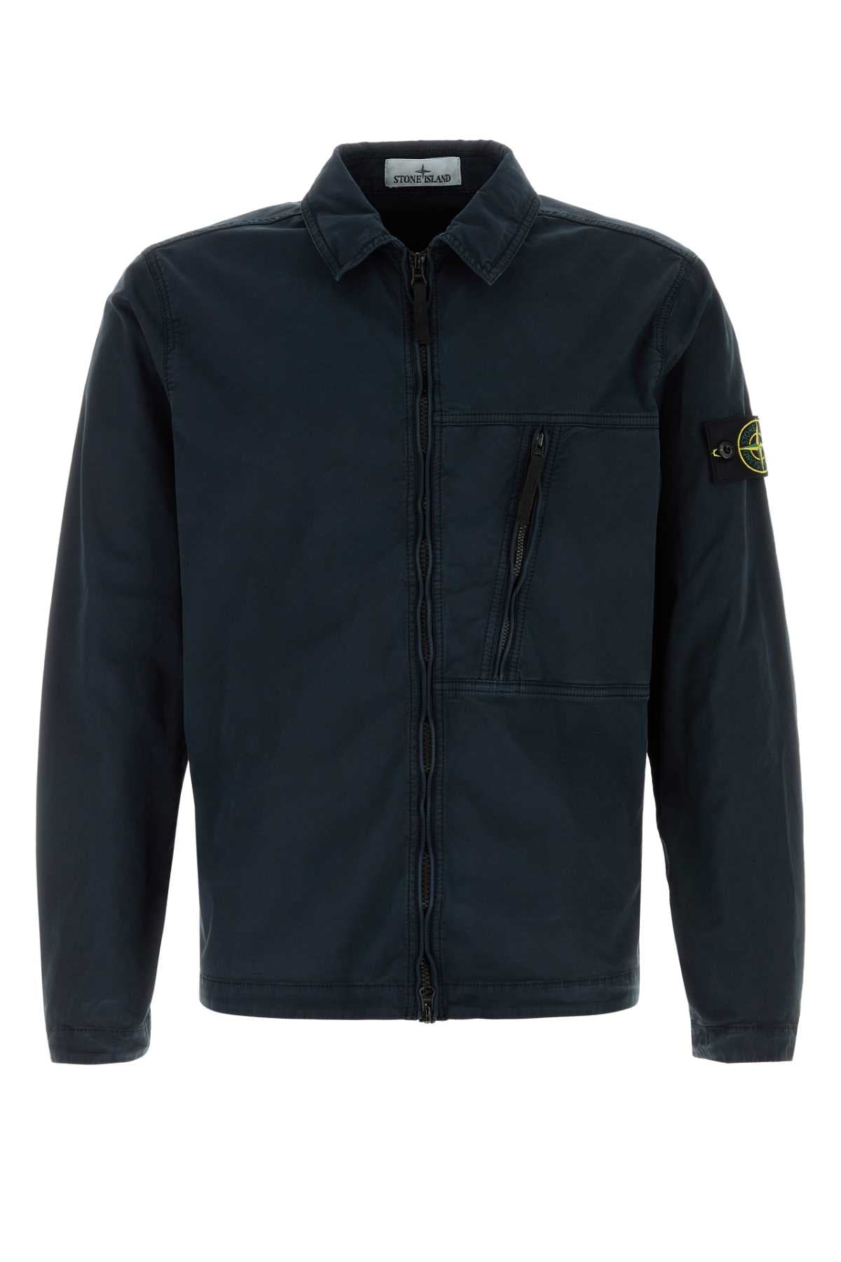 STONE ISLAND Stretch Cotton Jacket for Men - Casual Fit