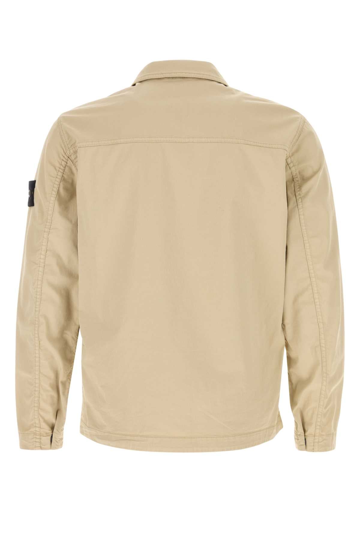 STONE ISLAND Sand Stretch Cotton Jacket for Men