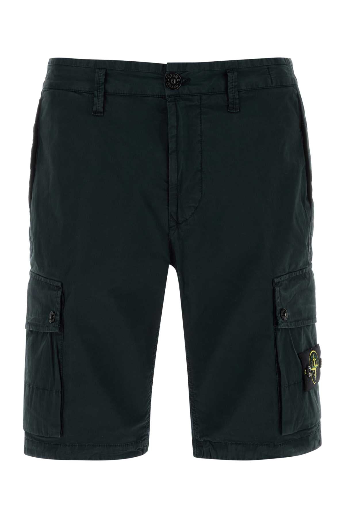 STONE ISLAND Mini Stretch Cotton Bermuda Shorts for Men