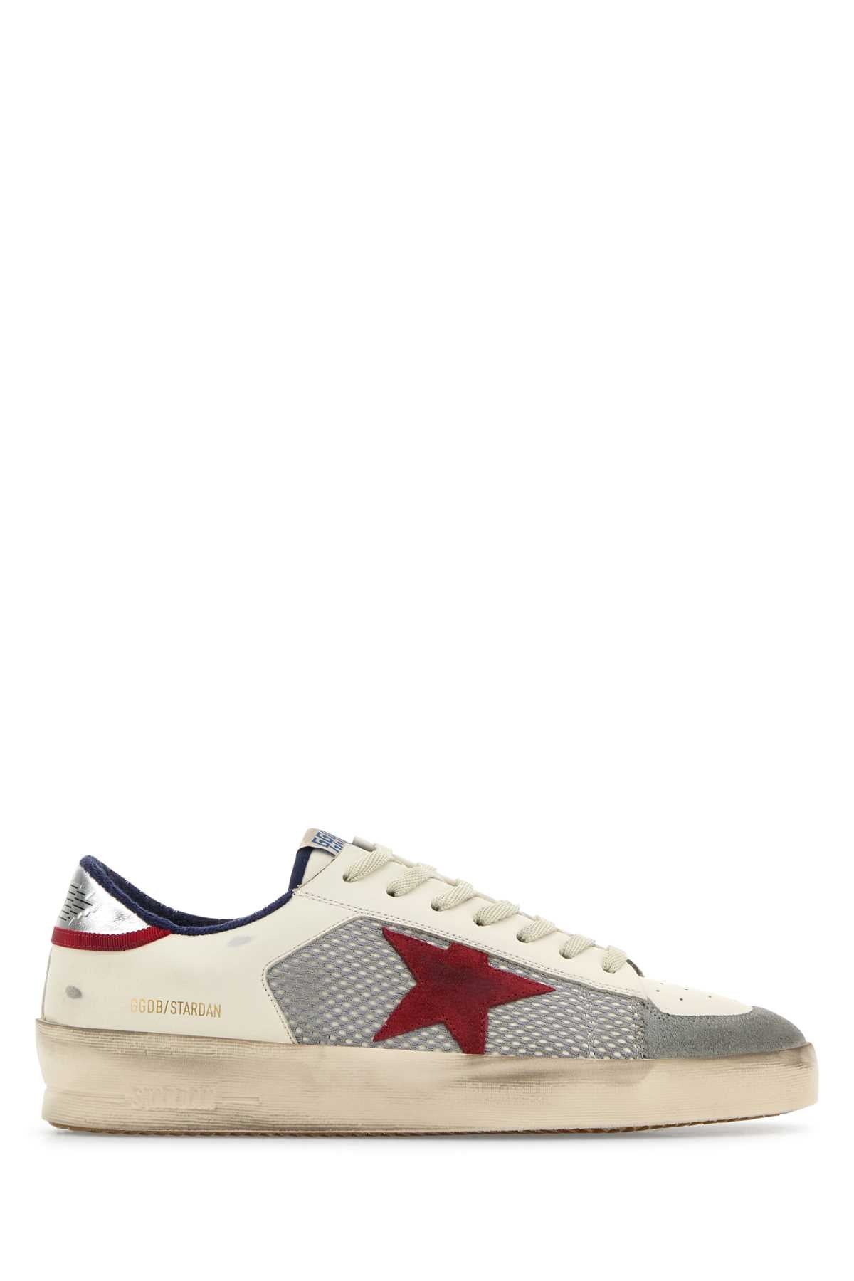 GOLDEN GOOSE DELUXE BRAND Multicolor Leather and Mesh Stardan Sneaker for Men