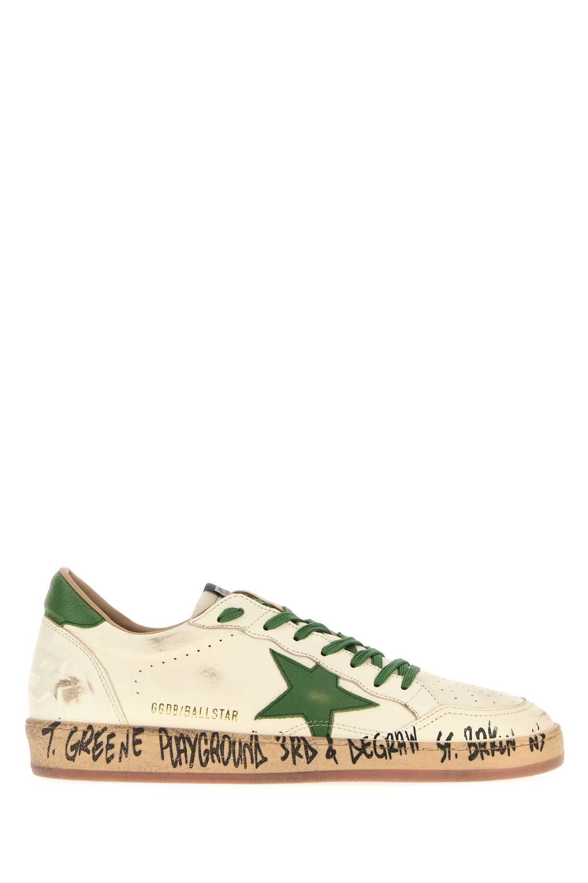 GOLDEN GOOSE DELUXE BRAND Stylish Leather Ball Star Sneakers for Men