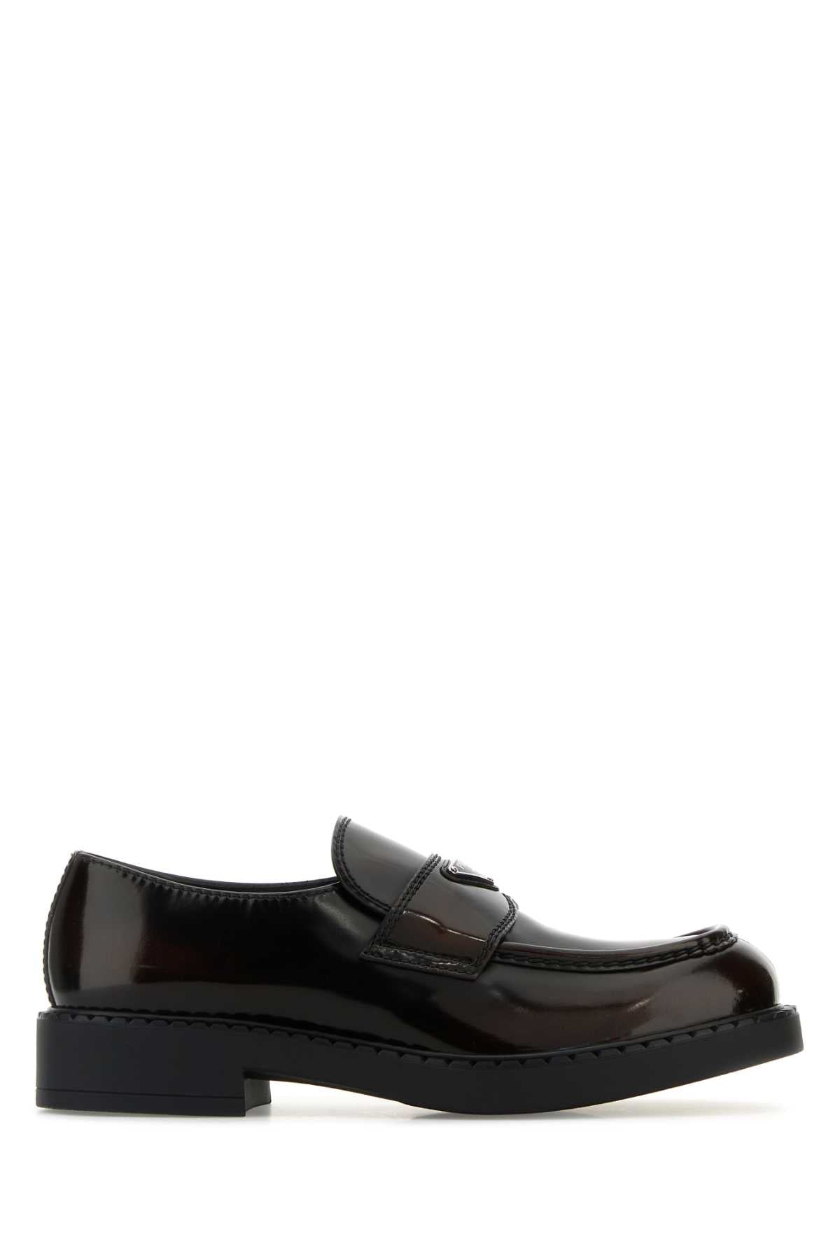 PRADA Elegant Leather Loafers for Men - Size Options Available