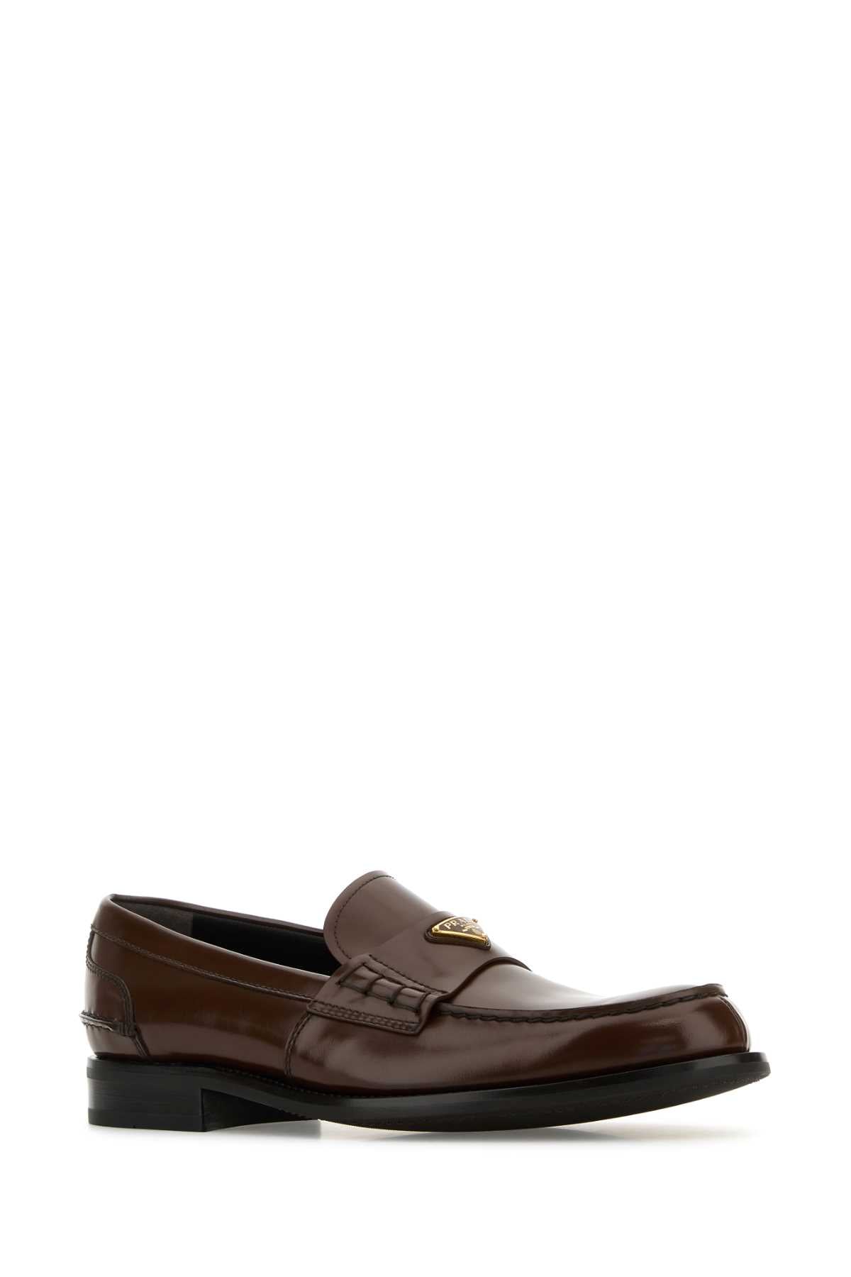 PRADA Refined Leather Loafers for Men