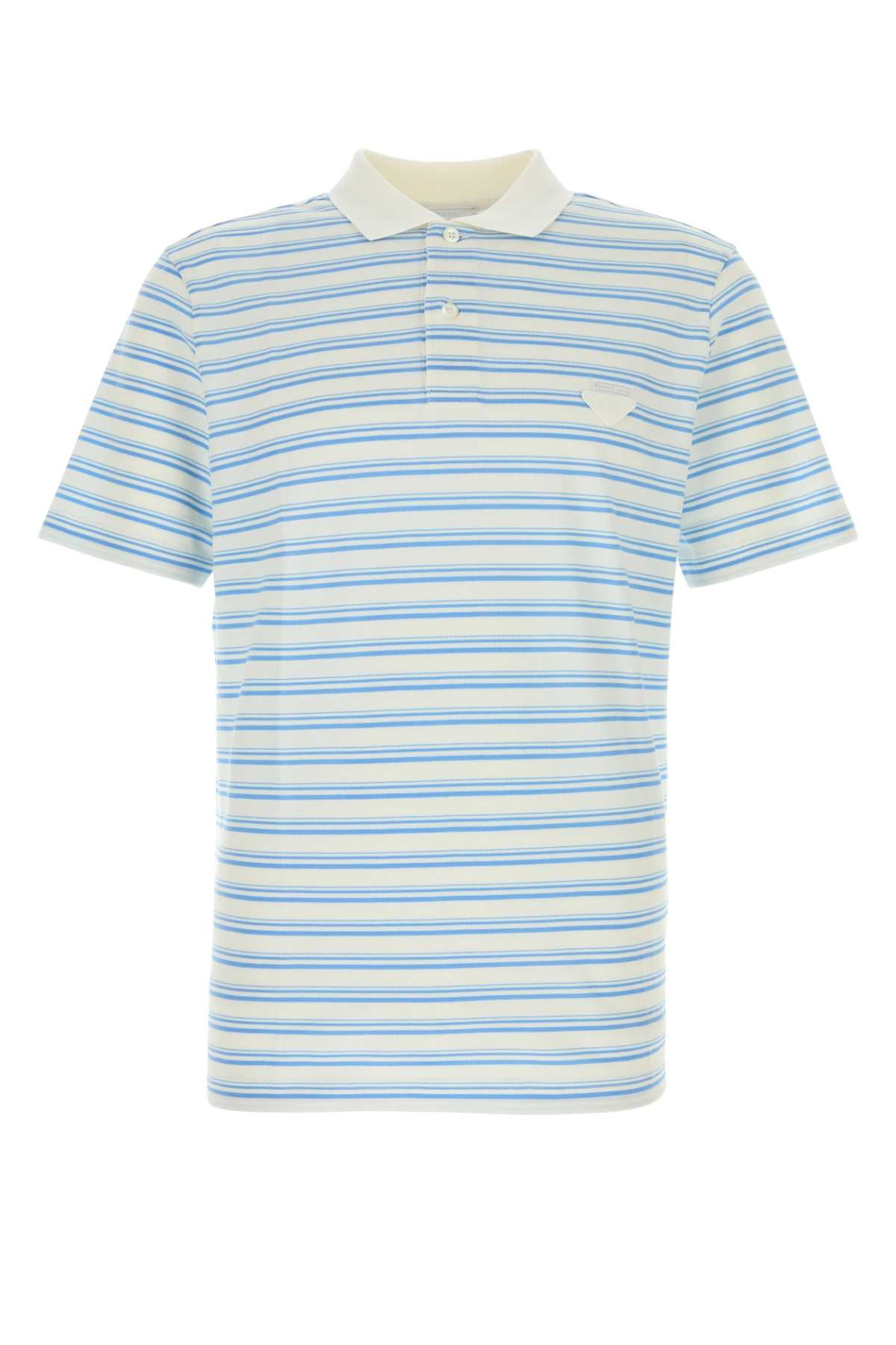 PRADA Embroidered Piquet Polo Shirt for Men - Season 25W
