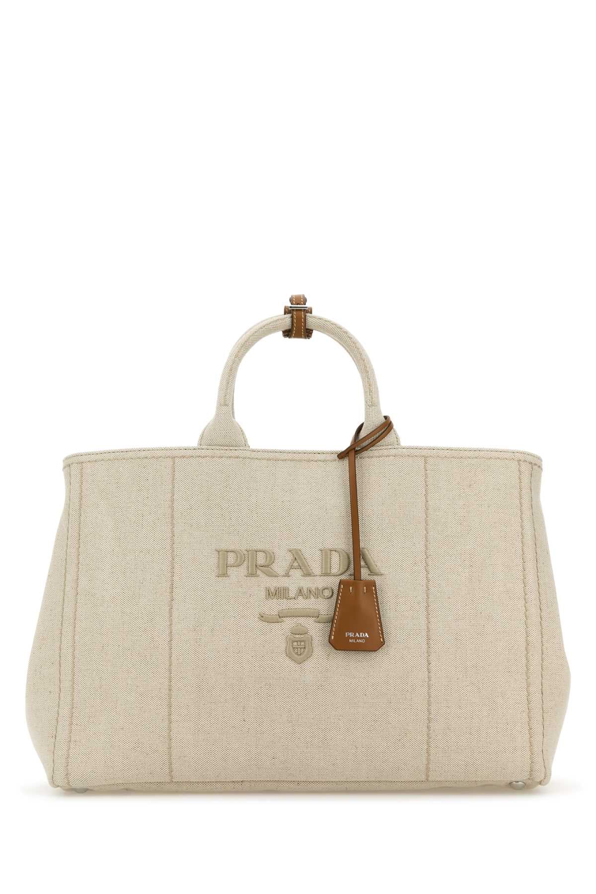 PRADA Extra Large Canvas Shopping Handbag - Perfect for Everyday Use