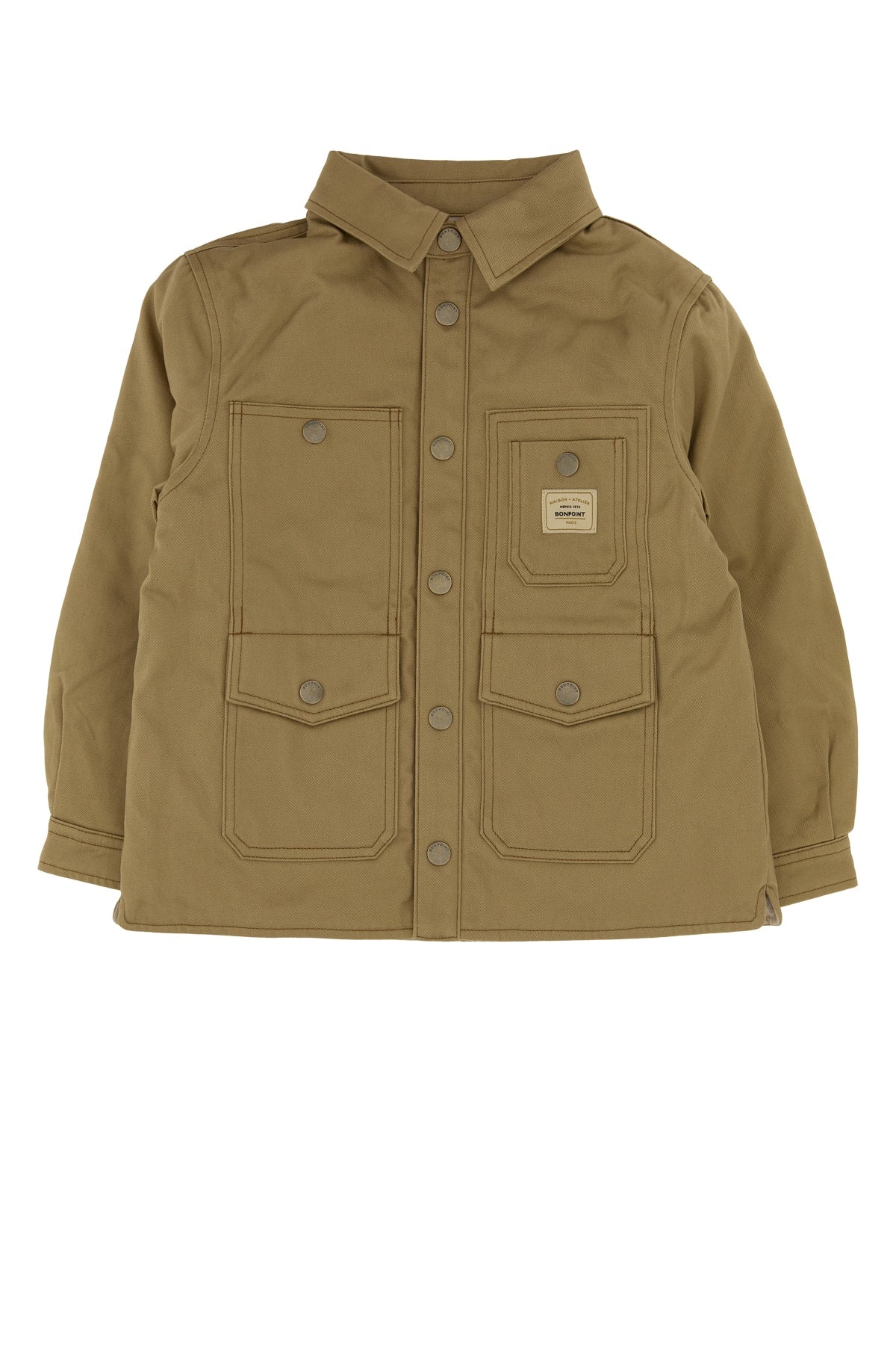 BONPOINT Mini Elevated Button-Down Shirt Jacket for Kids