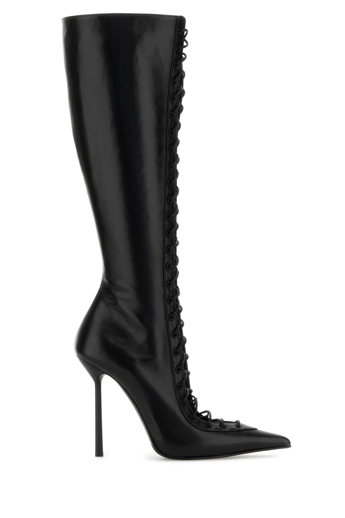 LE SILLA Colette Mini Leather Boots with 11 cm Heel Height