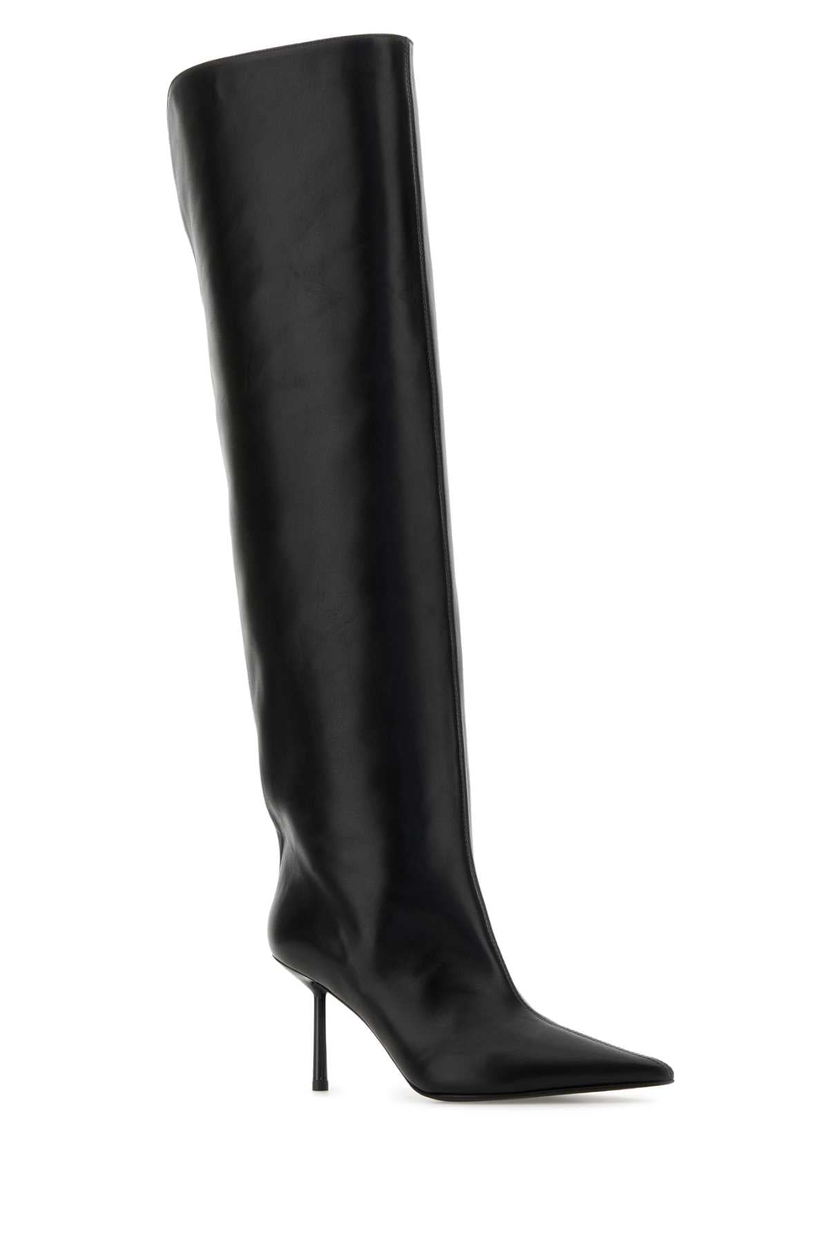 LE SILLA Elegant Leather Bella Mini Boots with 8 cm Heel