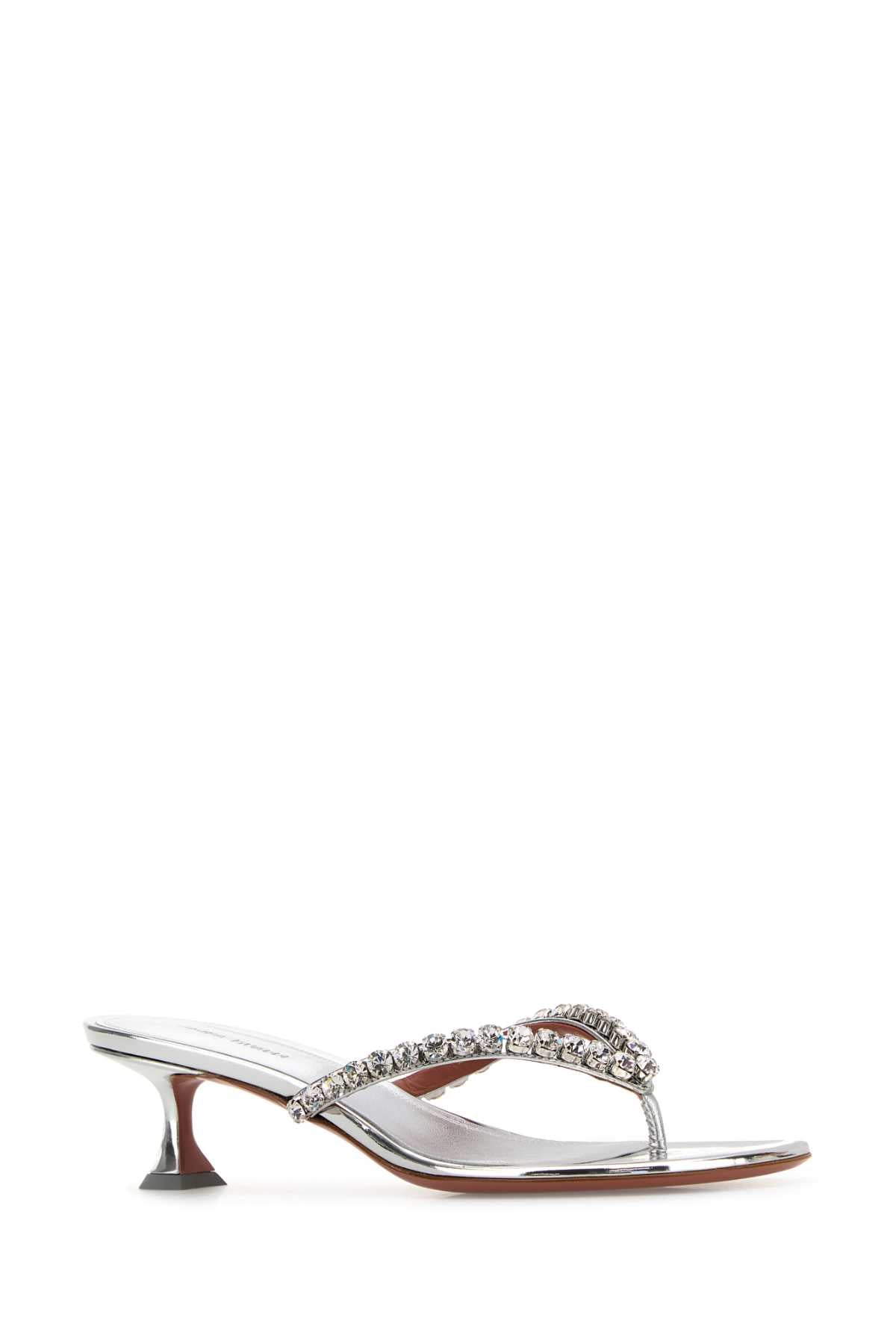 AMINA MUADDI Mini Leather Gigi Thong Flat Sandals