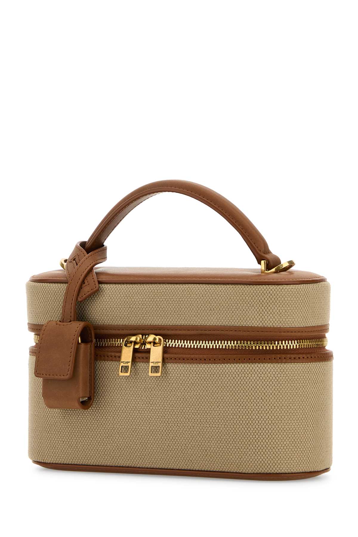 SAINT LAURENT Mini Canvas Vanity Handbag