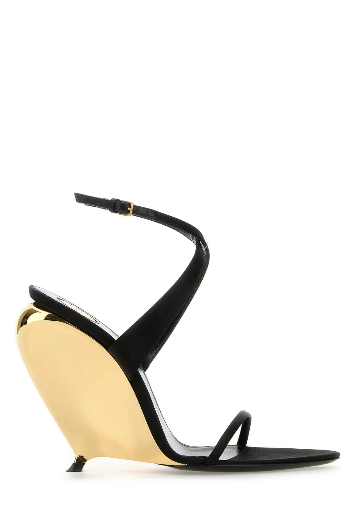 SAINT LAURENT Tallulah Wedges with 11 cm Heel Height