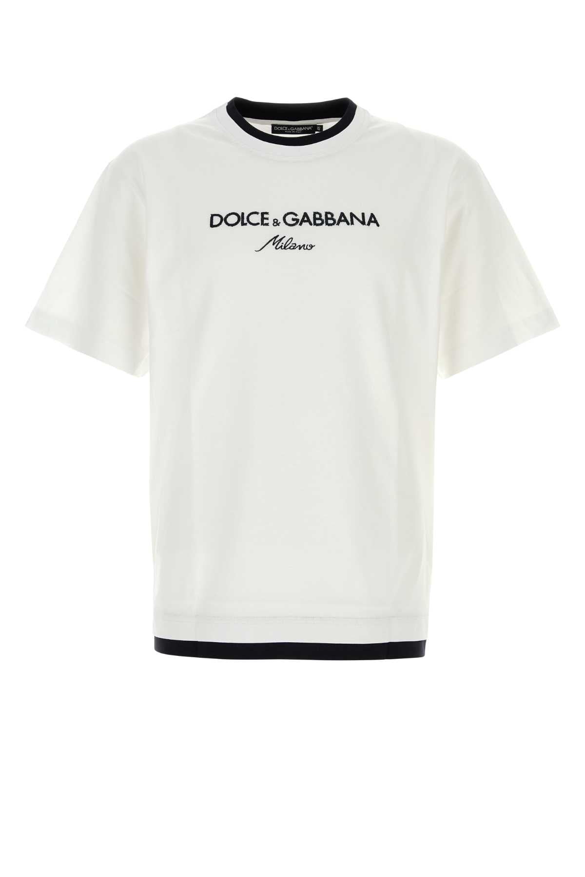DOLCE & GABBANA Essential Cotton T-Shirt for Men - Size Available