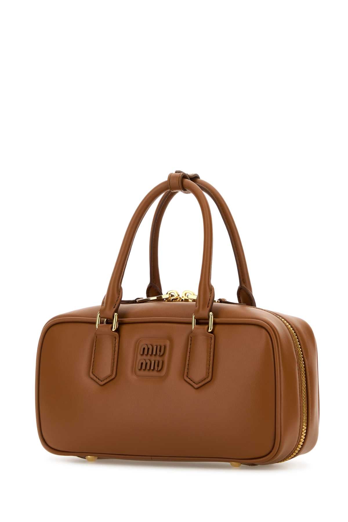 MIU MIU Mini Leather Arcadie Handbag - 27 cm x 13 cm x 9 cm