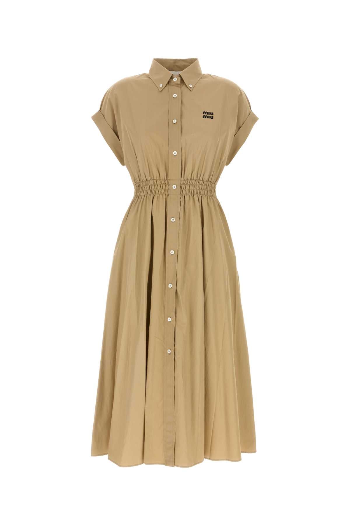 MIU MIU Poplin Shirt Dress for Women - Stylish Mini Design