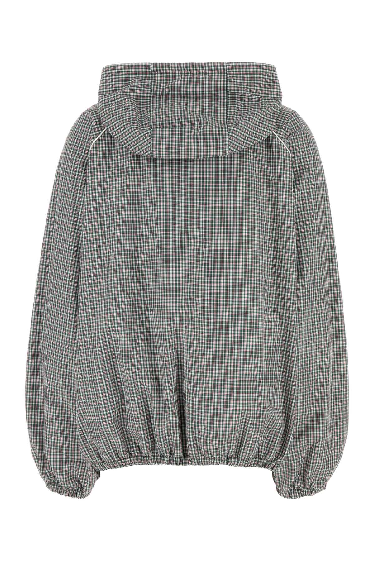 MIU MIU Embroidered Tech Fabric Jacket for Women (Size L)