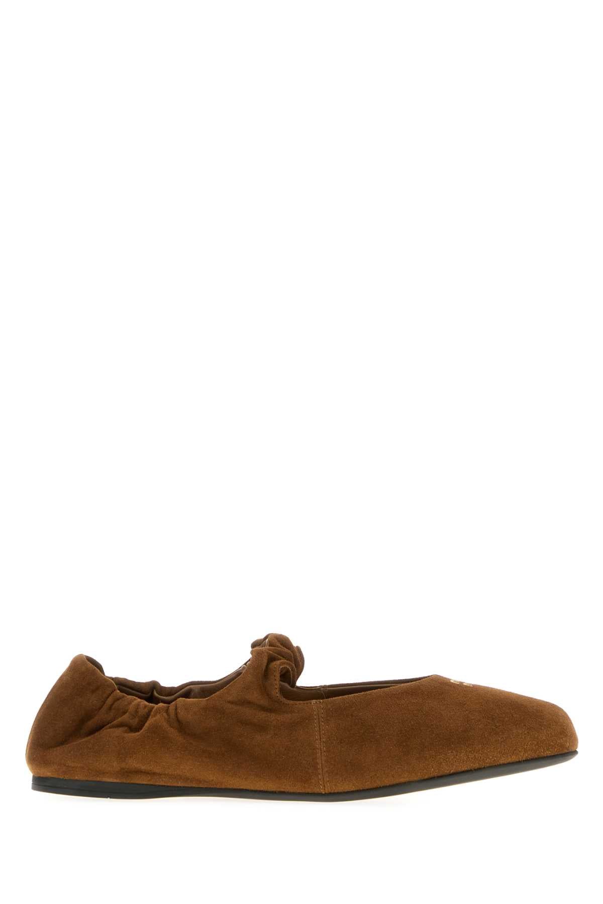 MIU MIU Suede Mini Ballerinas for Women
