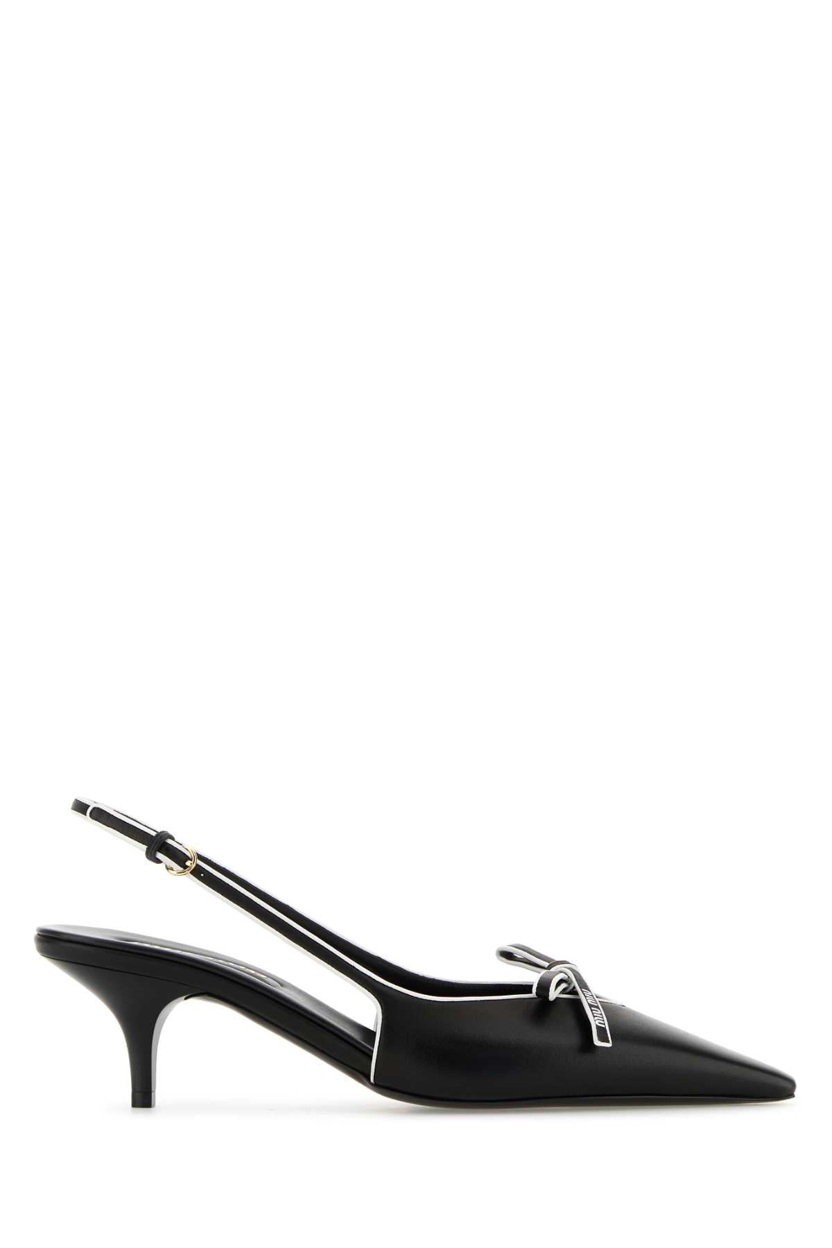 MIU MIU Elegant Nappa Leather Pumps with 5 cm Heel Height