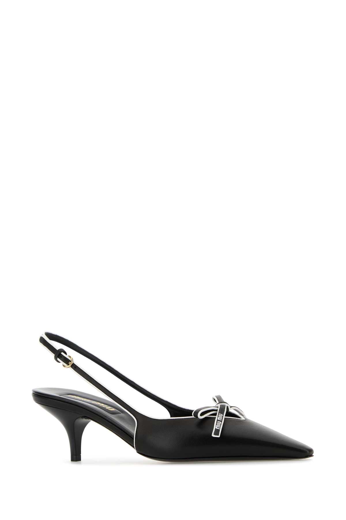 MIU MIU Elegant Nappa Leather Pumps with 5 cm Heel Height