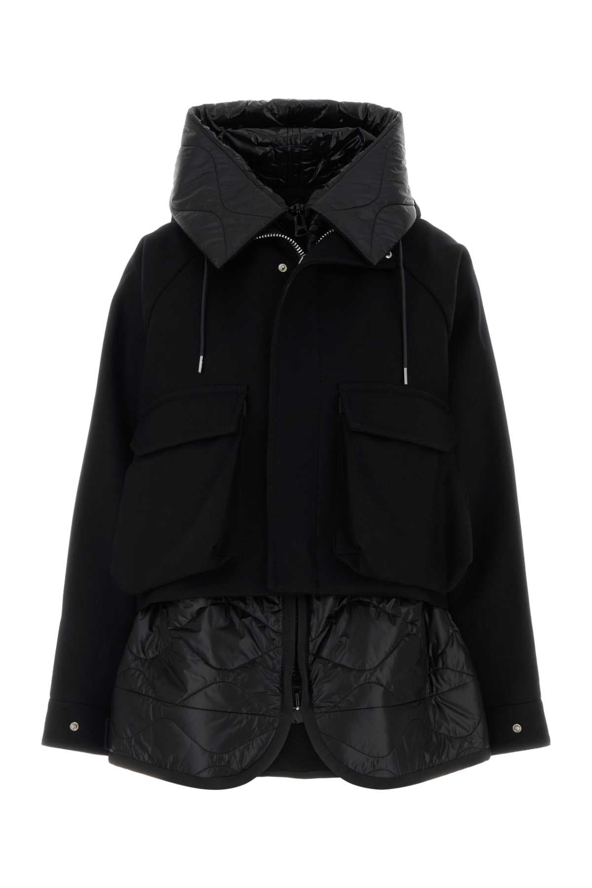 SACAI Women’s Mini Nylon and Wool Jacket