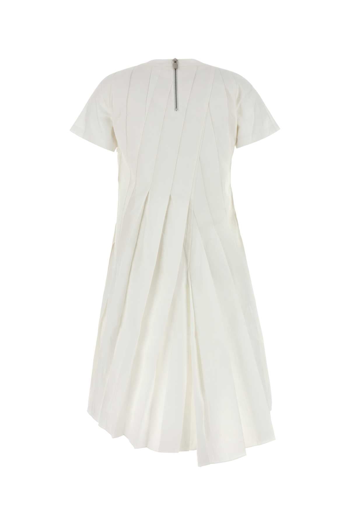 SACAI Elegant Mini Poplin Dress for Women