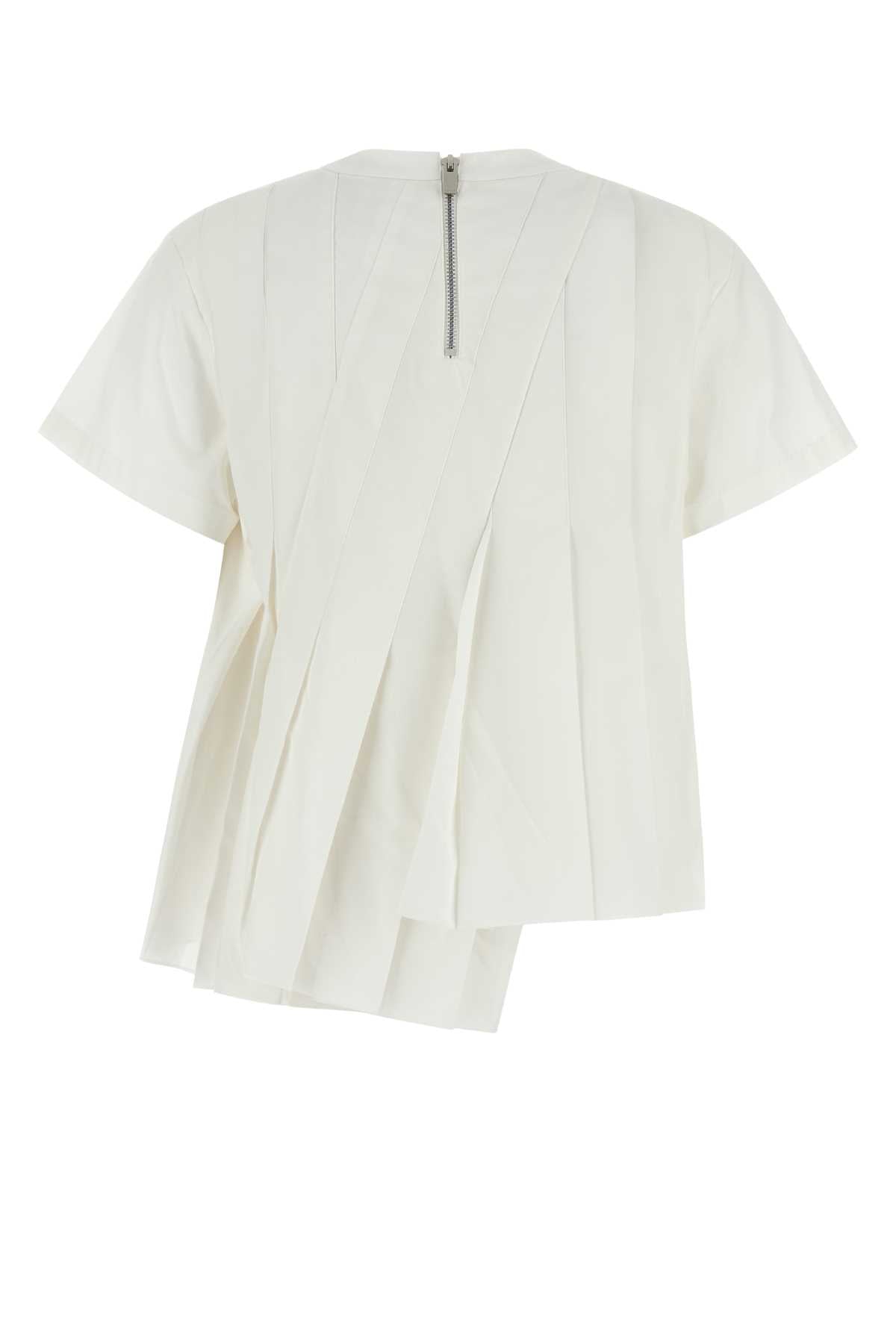 SACAI Women's Poplin Top for Season 25W