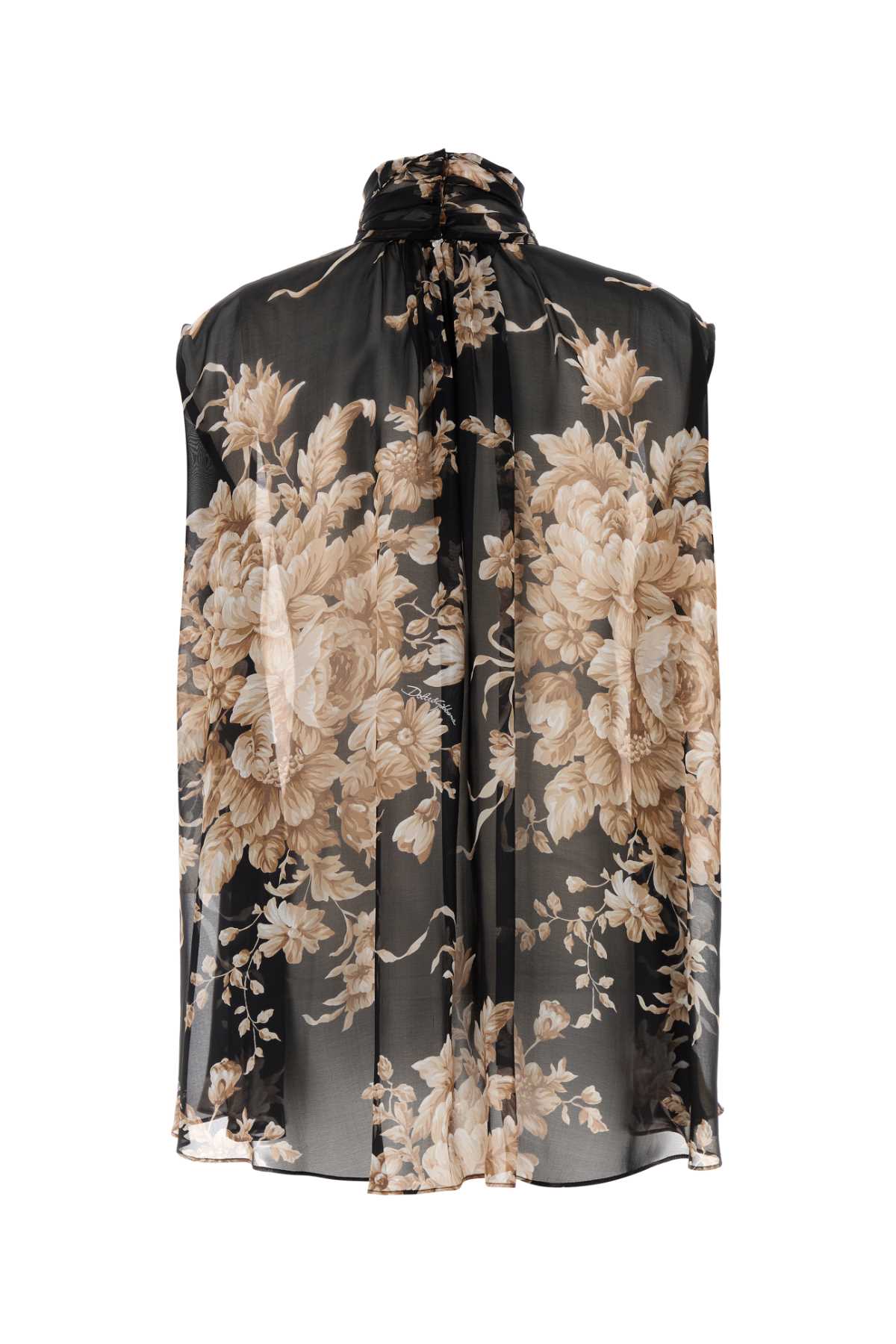 DOLCE & GABBANA Floral Printed Silk Blouse for Women - Size Available