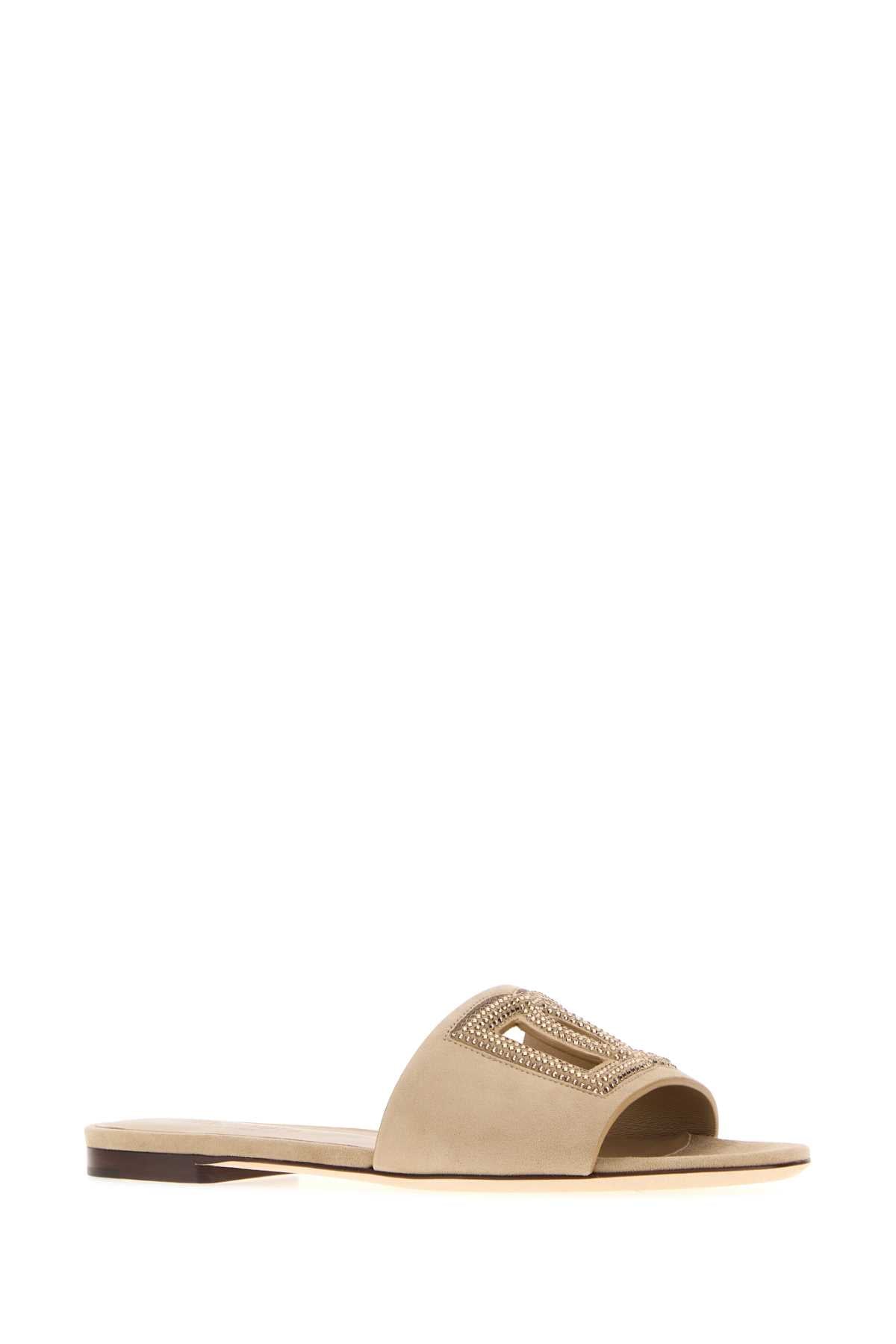 DOLCE & GABBANA Suede Slippers for Women