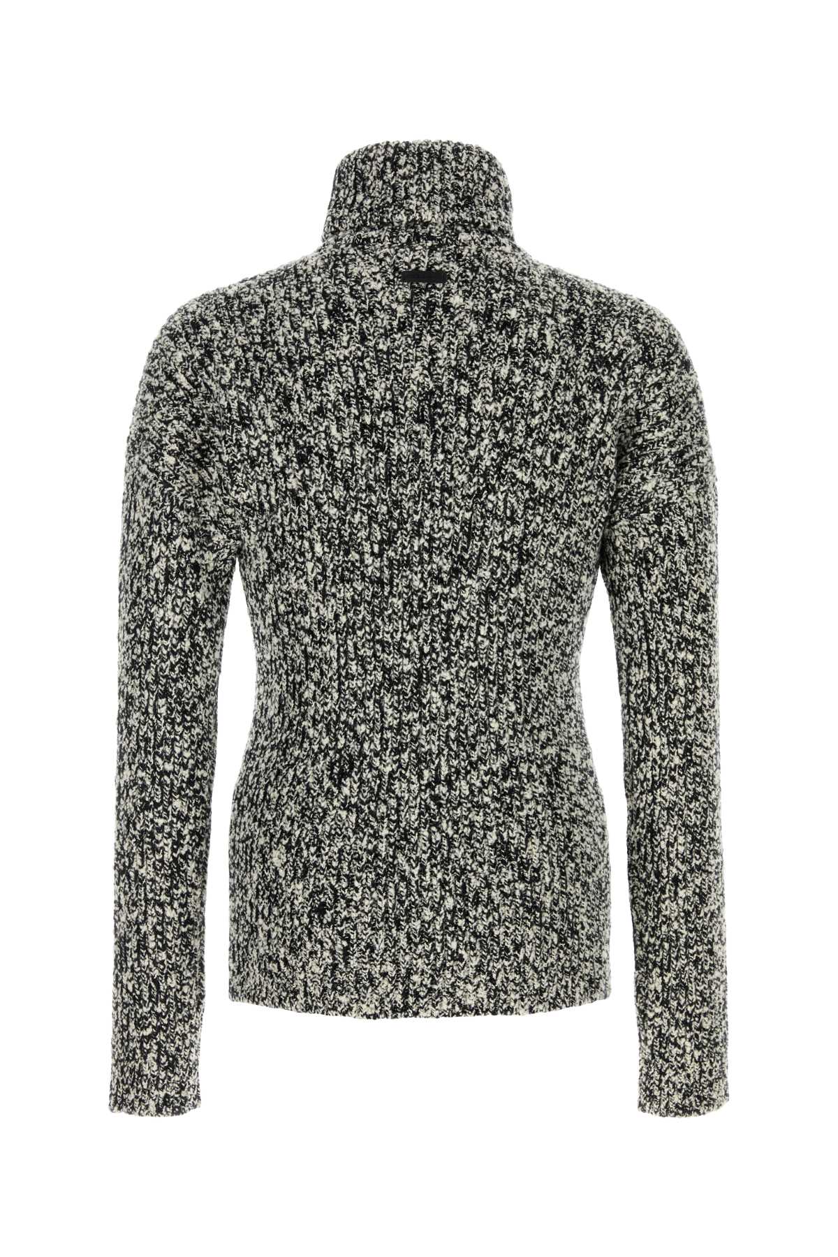 DOLCE & GABBANA Two-tone Wool Blend Sweater for Men - Size M