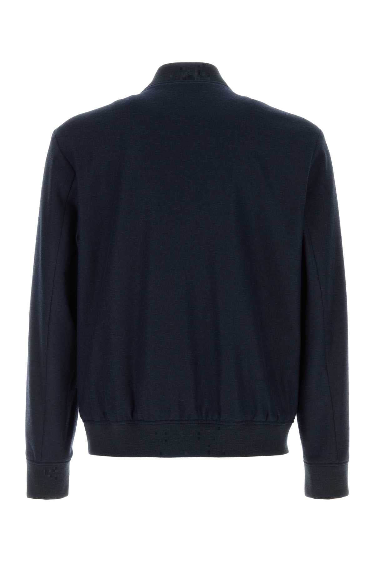 BOSS Stretch Flannel Bomber Jacket