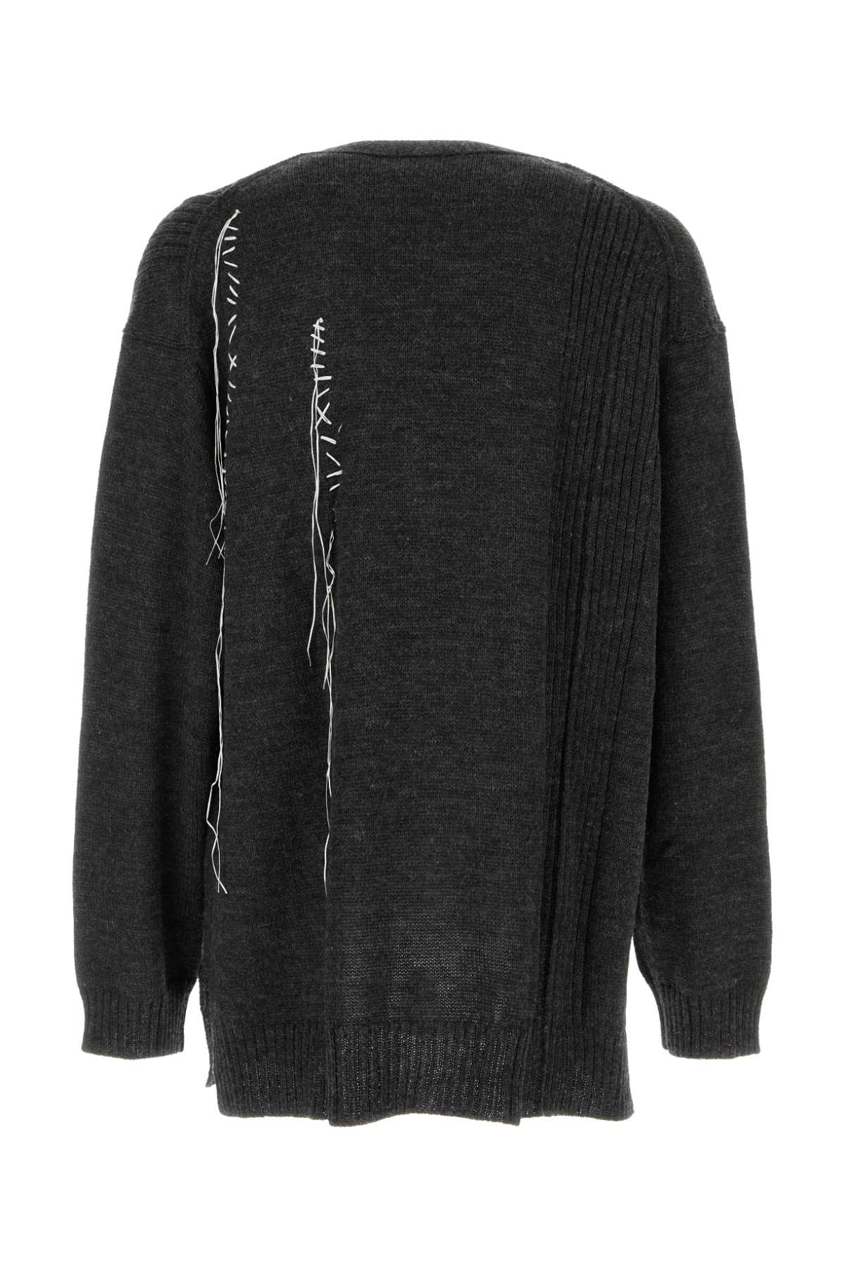YOHJI YAMAMOTO Oversized Wool Cardigan for Men