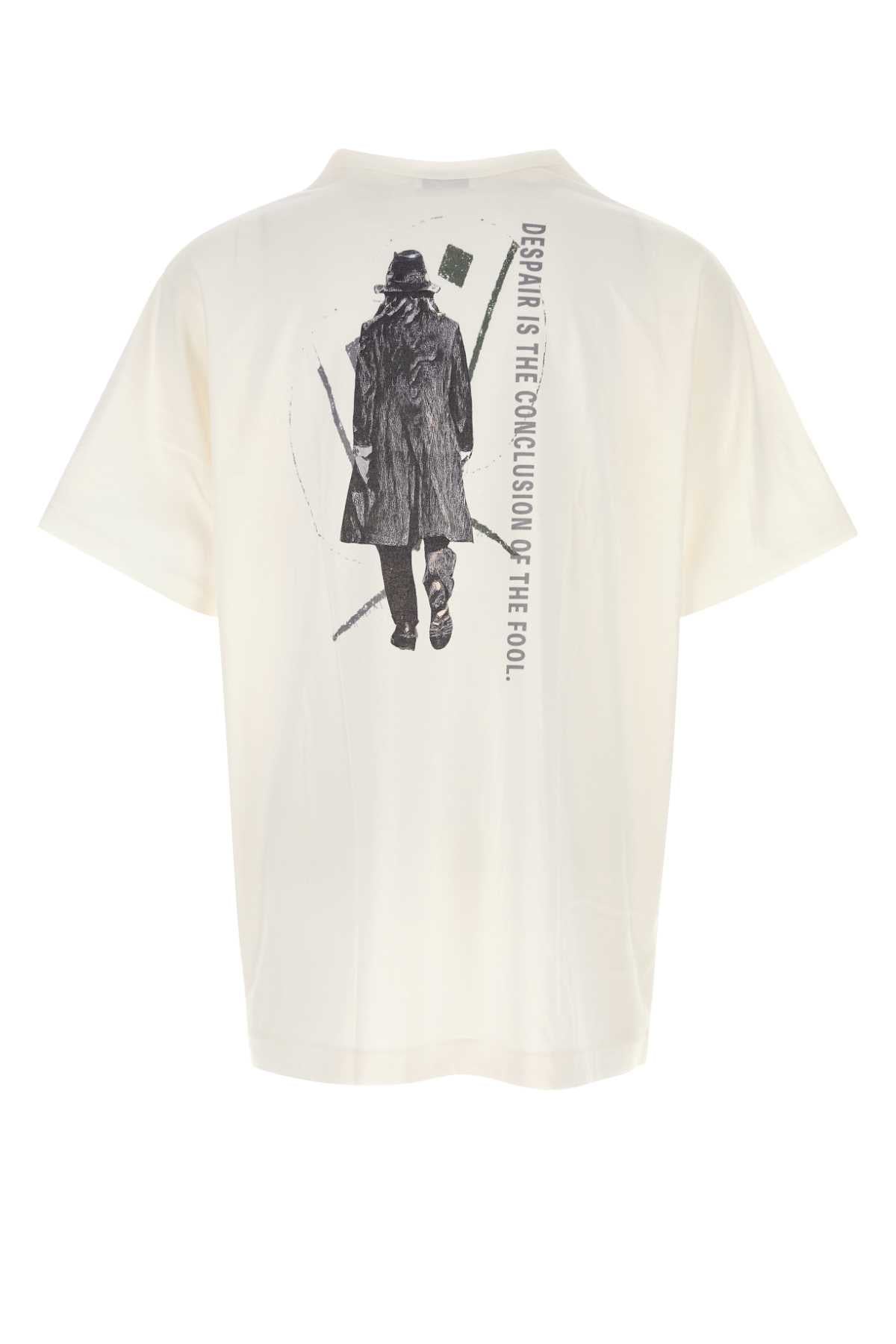 YOHJI YAMAMOTO Oversized Cotton T-Shirt for Men - FW25 Collection