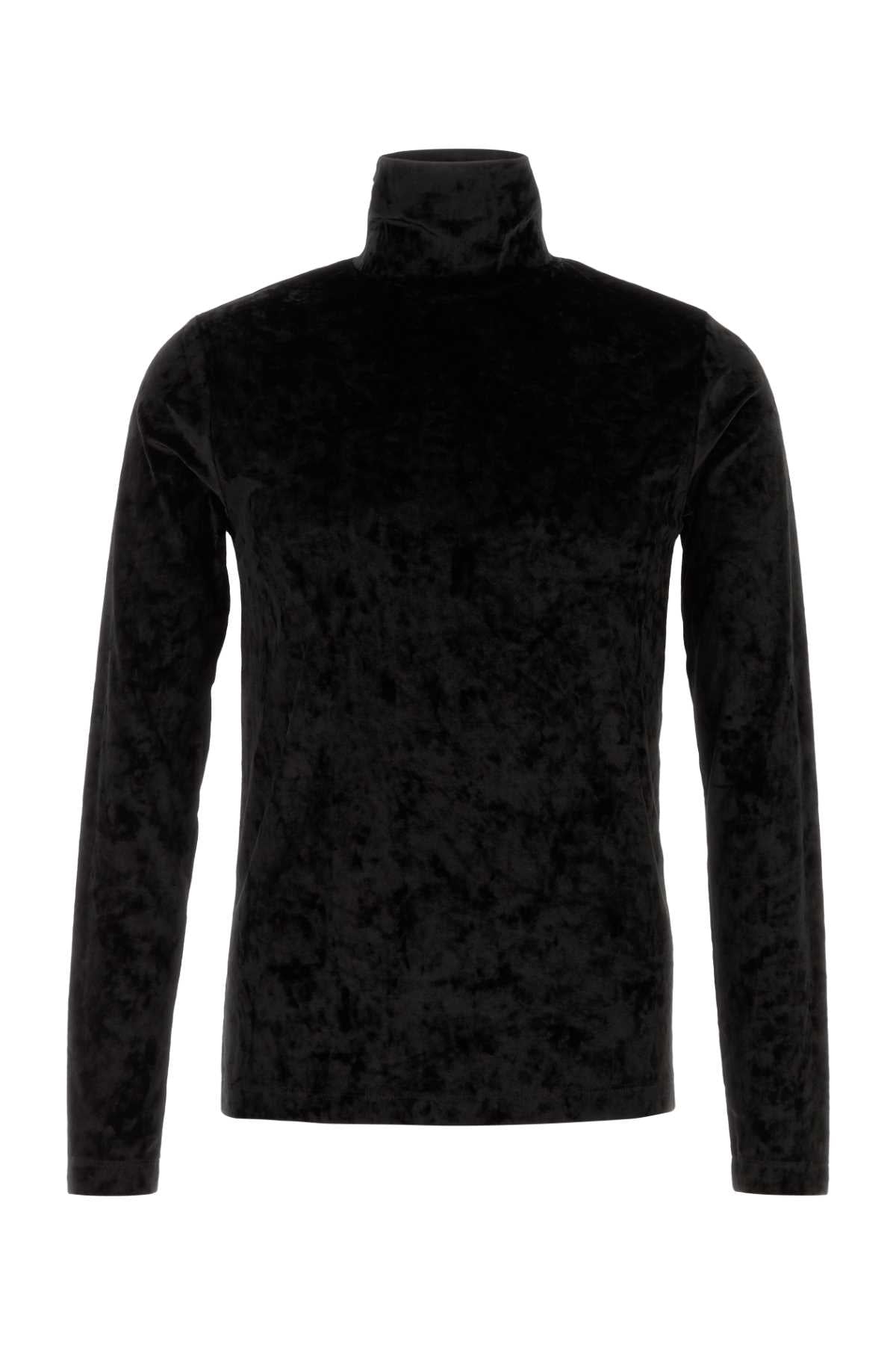 DRIES VAN NOTEN Luxurious Velvet Heyze T-Shirt for Men - FW25 Collection