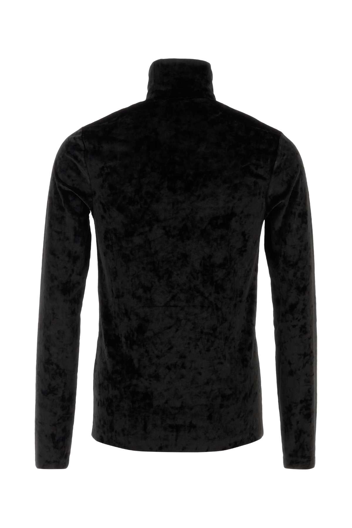 DRIES VAN NOTEN Luxurious Velvet Heyze T-Shirt for Men - FW25 Collection