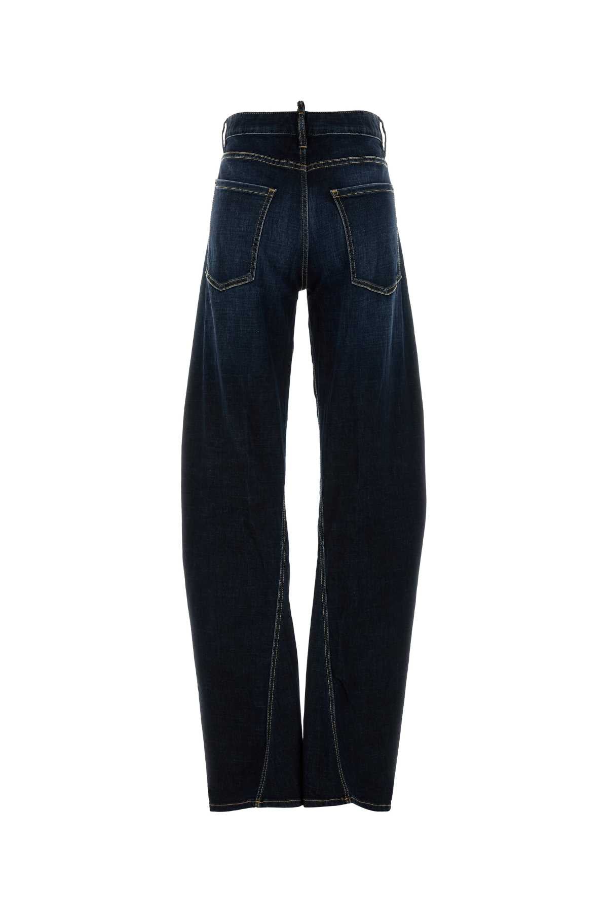 DSQUARED Twisted Wide-Leg Jeans